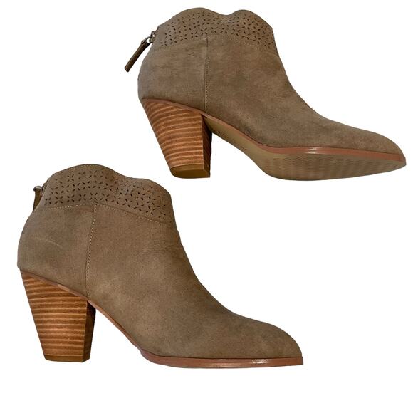 Violet & Red Jackson Bootie Boot Taupe 9 Boho Southwestern - Picture 7 of 9